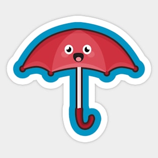 Kawaii Umbrella Sticker